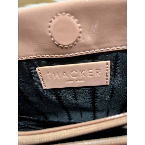 Thacker Gold leather convertible shoulder crossbody bag - Picture 7 of 9